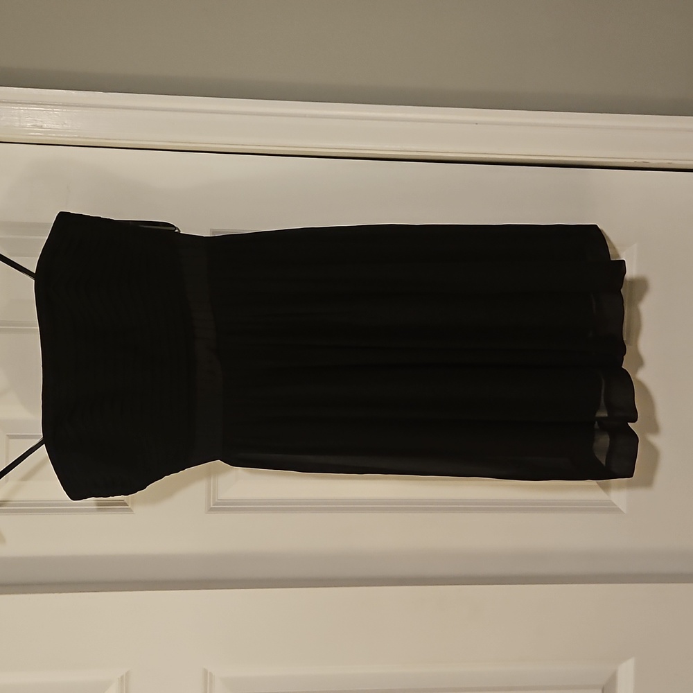 Max & Cleo Black Strapless Mini Dress